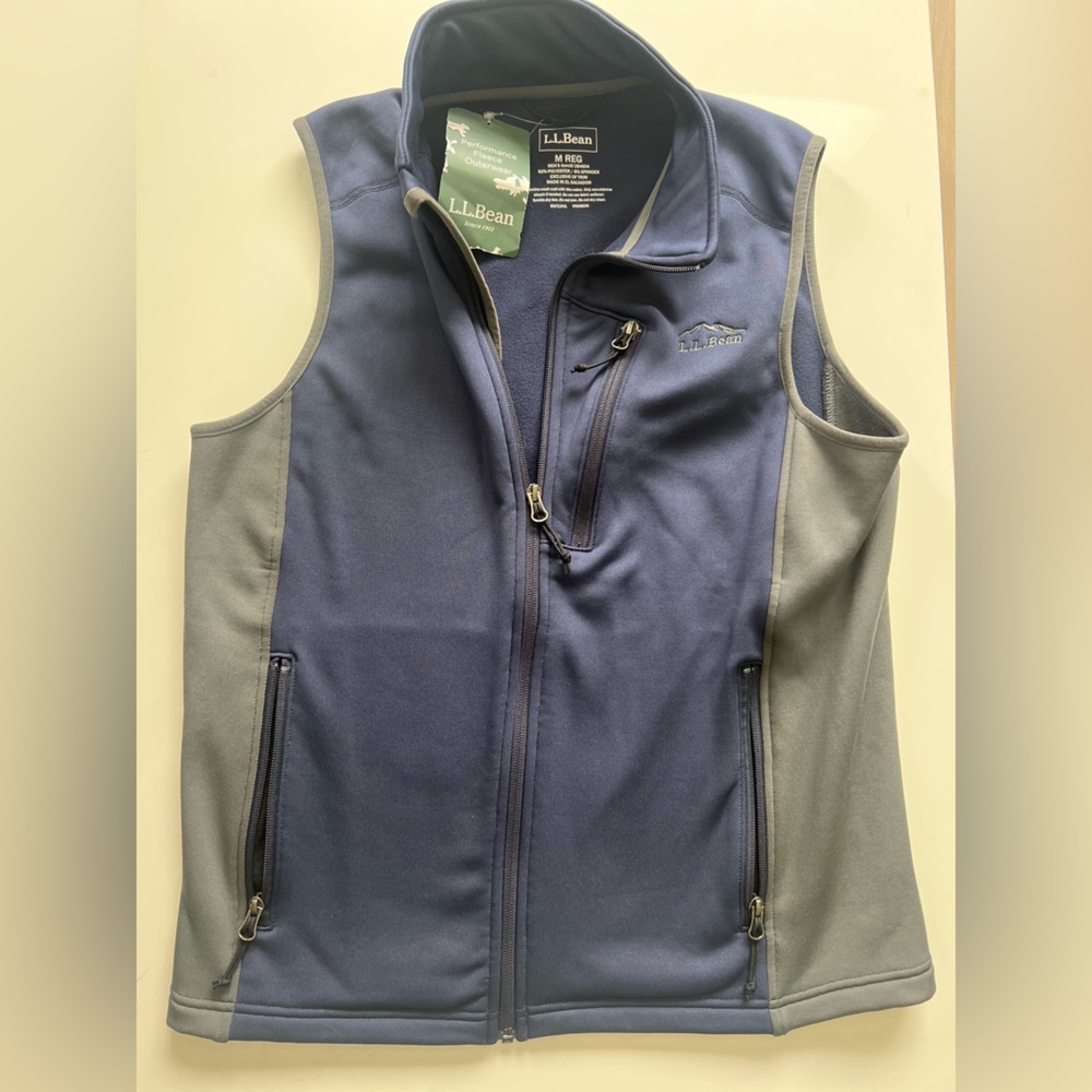 L.L. Bean Blue and Gray Men's Vest